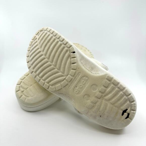 Crocs Classic Clog Sandals M7 W9 White Slip On Breathable Waterproof Flat Casual - Picture 10 of 10